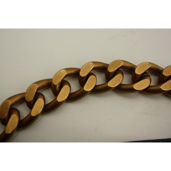 Viola Castellani Handbag Purse Teal Blue Green Leather Gold Chain Crossbody - Picture 6 of 9